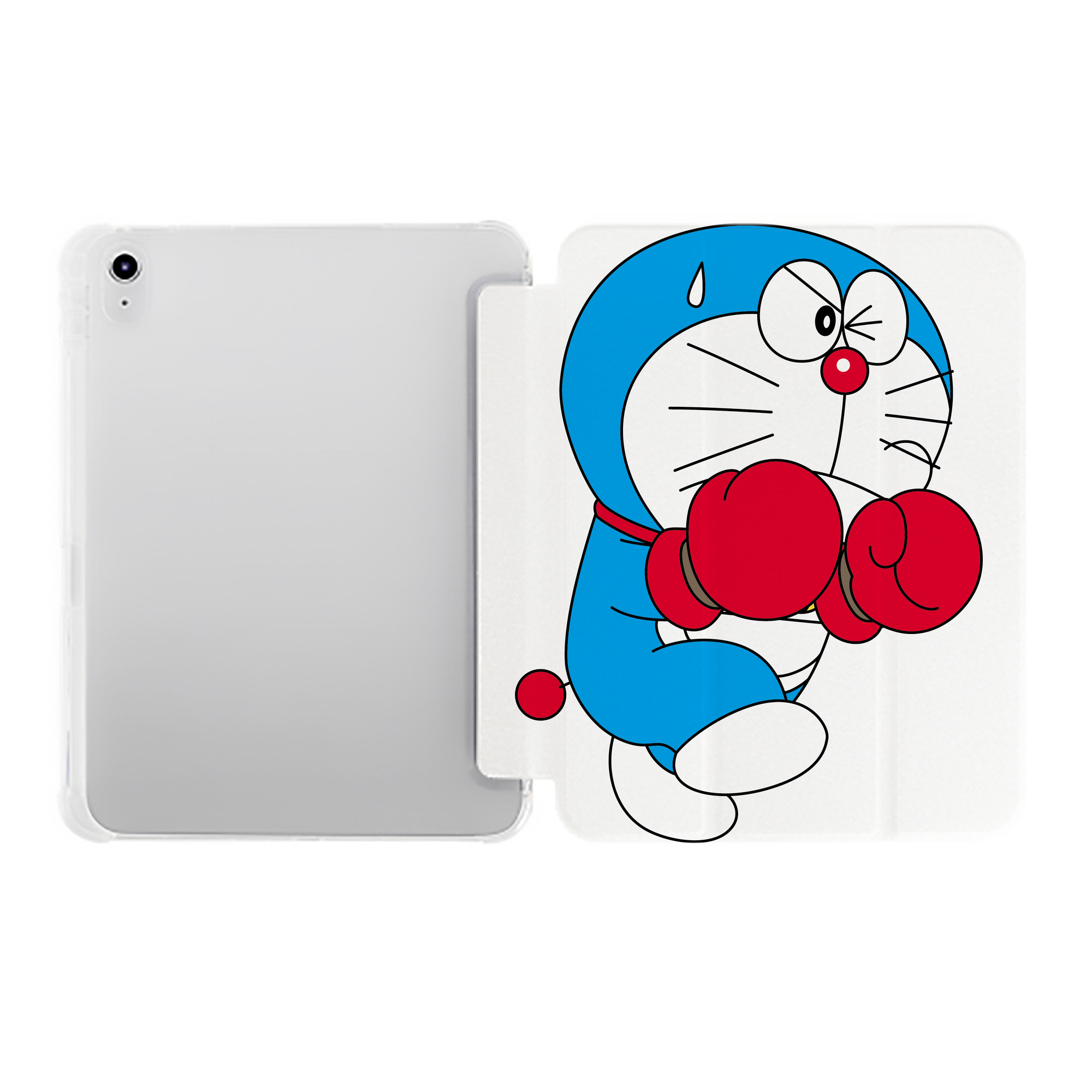 （画像用） ドラえもん Doraemon IPad ケース ペン収納付き 三つ折りスタンド PUレザー×シリコン 対応機種9.5/10.5/10.9インチ